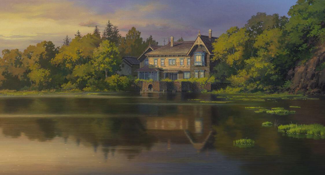 La mansión Shimecchi, de El recuerdo de Marnie. (© 2014 Joan G. Robinson / Keiko Niwa / Studio Ghibli, NDHDMTK)