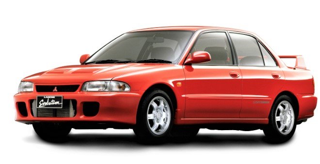 سيارة ميتسوبيشي لانسر إيفوليوشن التي تم إصدارها في شهر سبتمبر/أيلول من عام 1992. بعد ذلك، وخلال خضوع طرازها لتغييرات متكررة، اكتسبت شعبية كسيارة رياضية حتى طراز لانسر إيفوليوشن إكس الذي توقف بيعه في عام 2015. © ميتسوبيشي.