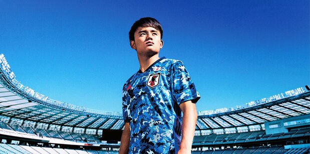 浮世絵から着想を得たデザインとして話題となった「日本晴れ」。東京五輪でも着用された