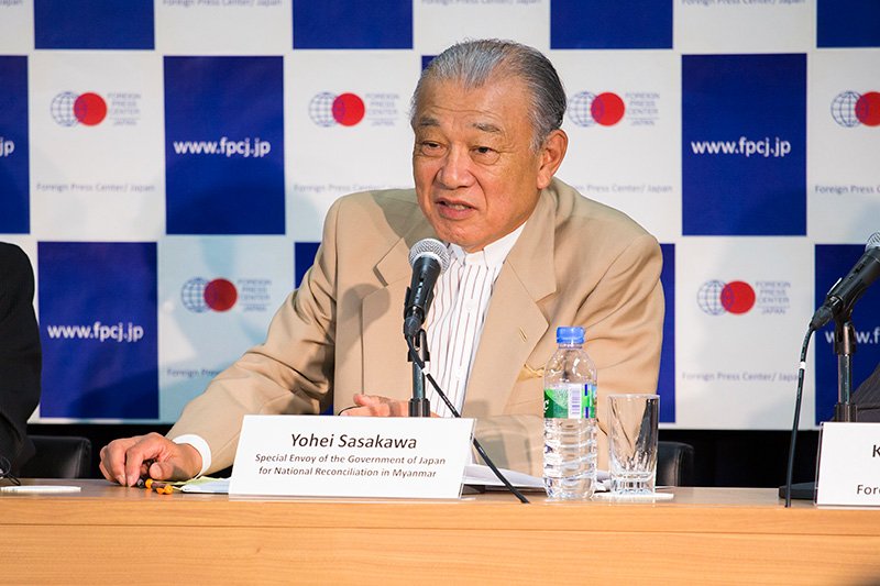 笹川陽平ミャンマー国民和解担当日本政府代表