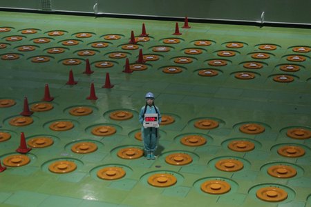 Japan Nuclear Fuel's facility in the village of Rokkasho, Aomori Prefecture, to temporarily store high-level radioactive waste generated from the reprocessing of spent fuel from nuclear power plants, photographed on Sept. 17