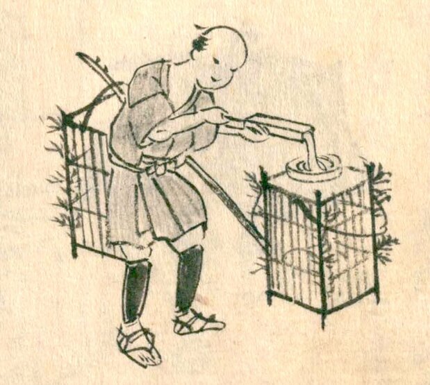 心太卖家(《守贞漫稿》国立国会图书馆藏)