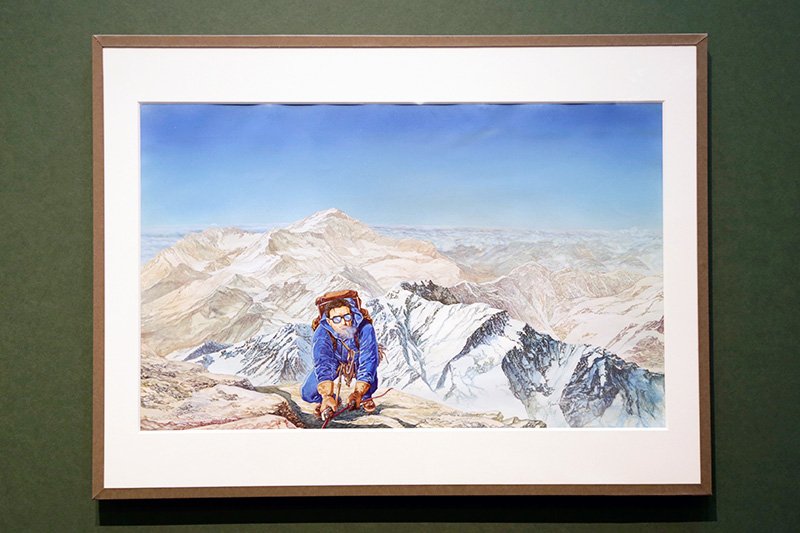 登山漫畫的先驅——《K-登山者》（原作：遠崎史郎，LEED社）的封面原畫