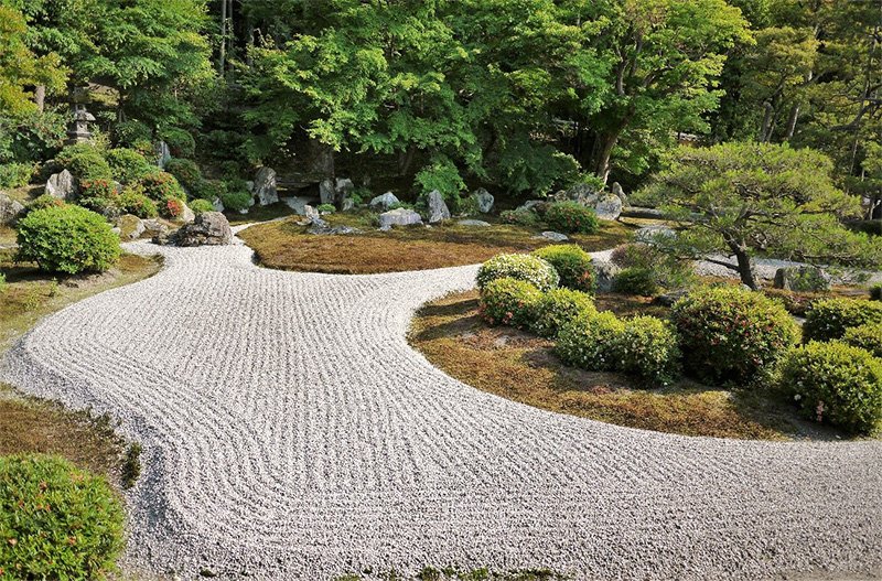 曼殊院，枯池式枯山水（提供：林亦峰）
