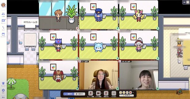 room-Kの画面。子どもたちはメタバースで学び、交流する(認定NPO法人カタリバ提供)