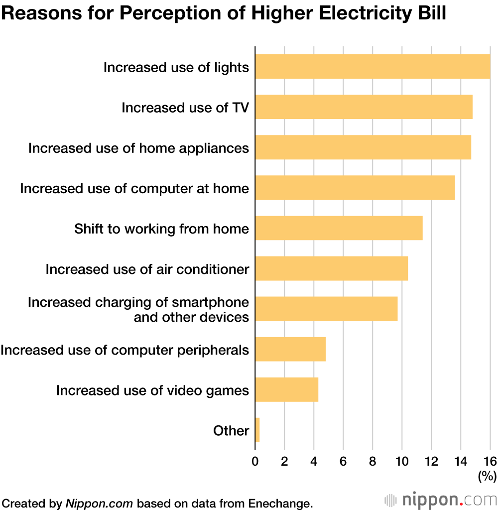 Electricity Bills Rise Amid Work-from-Home Trend in Japan