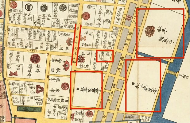 『江戸切絵図 芝愛宕下絵図』国立国会図書館所蔵