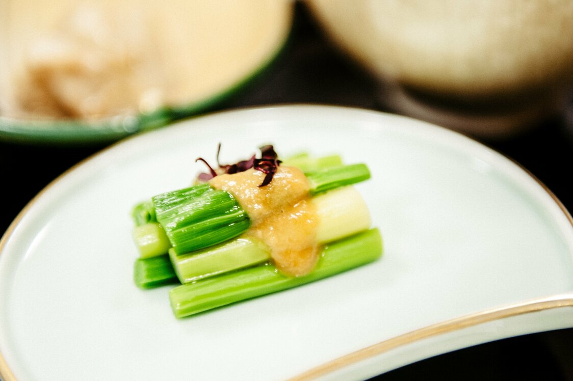 「あまどころの酢味噌あえ」