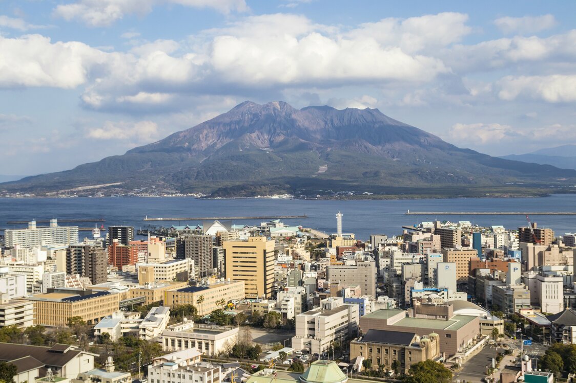 城山は鹿児島市街や錦江湾、桜島を一望できるビュースポット