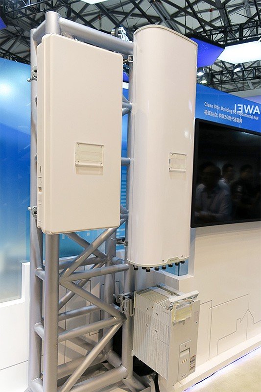 ファーウェイの5G基地局設備。