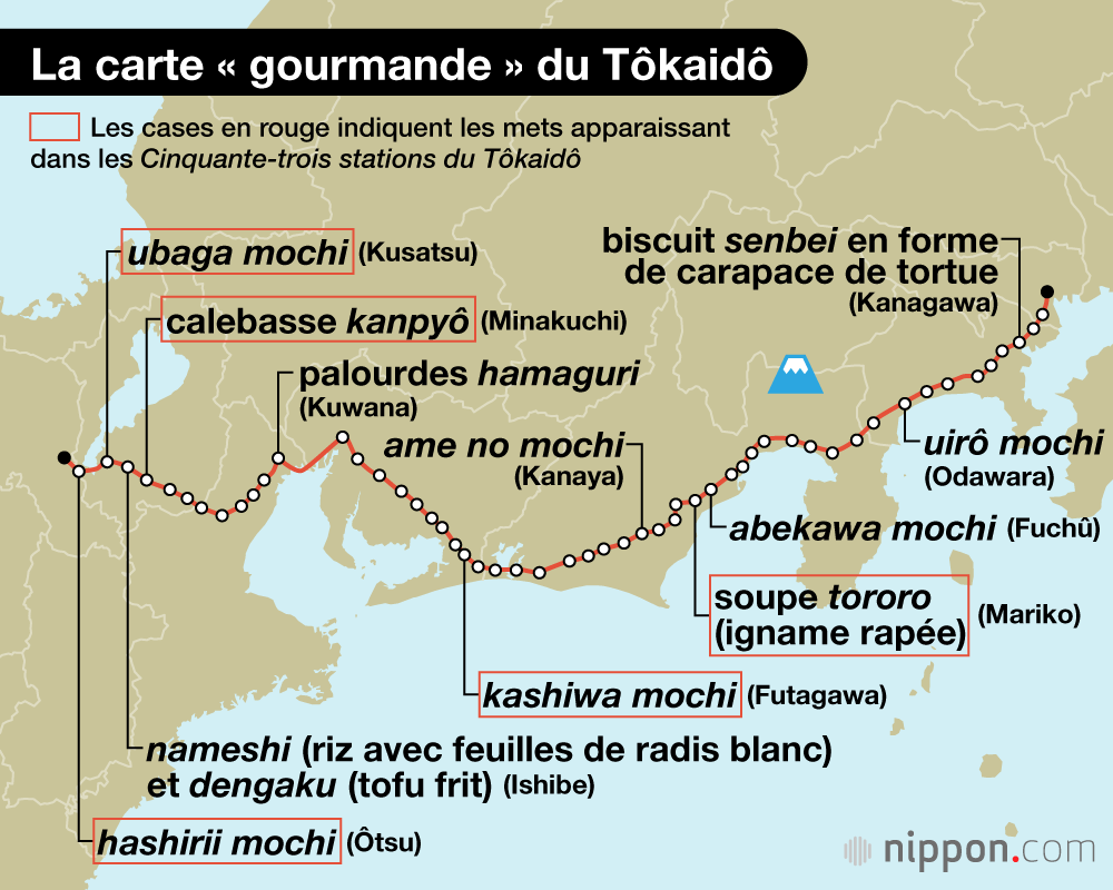 La carte « gourmande » du Tôkaidô