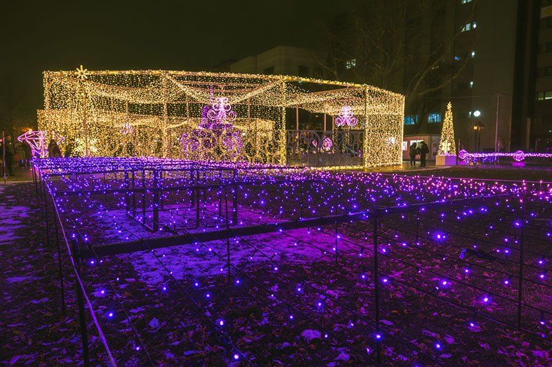La iluminación blanca de Sapporo: el romanticismo de la ciudad invernal