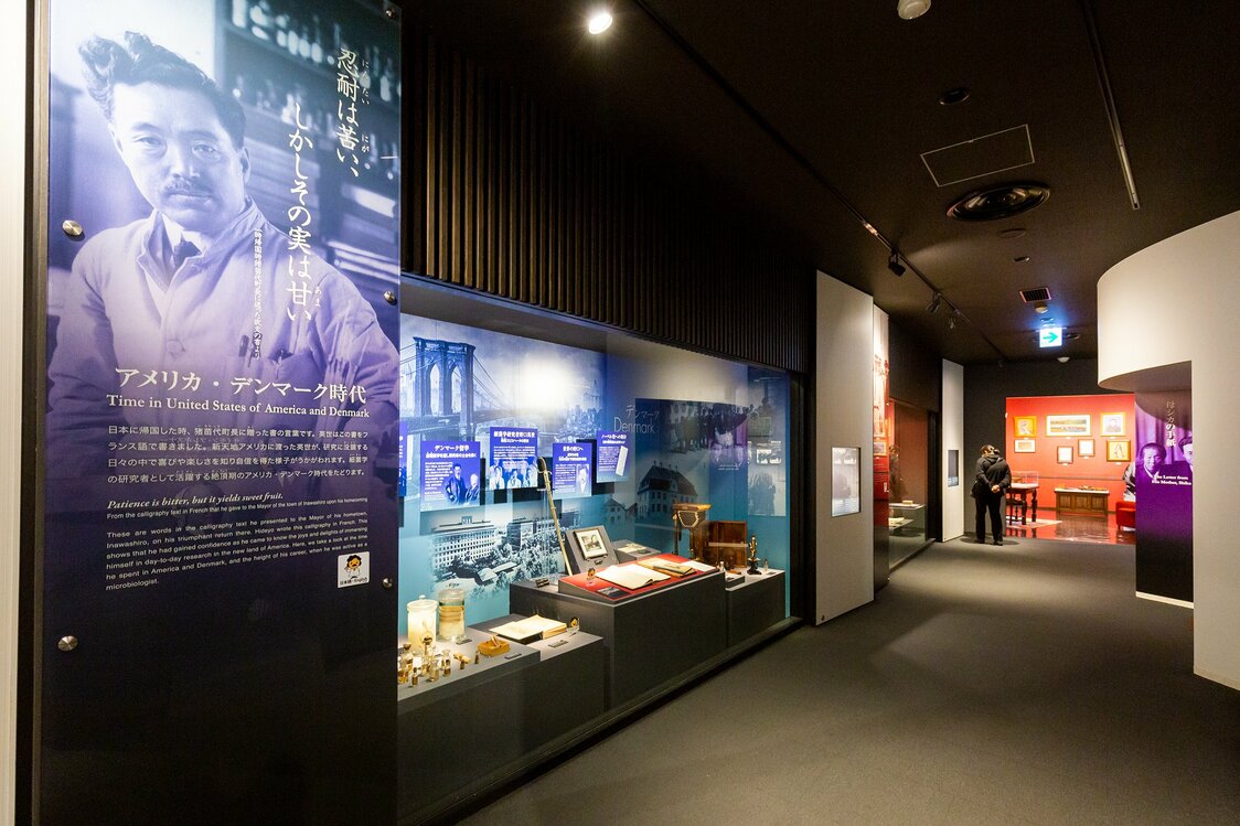 Expositions relatant ses accomplissements aux États-Unis et au Danemark.