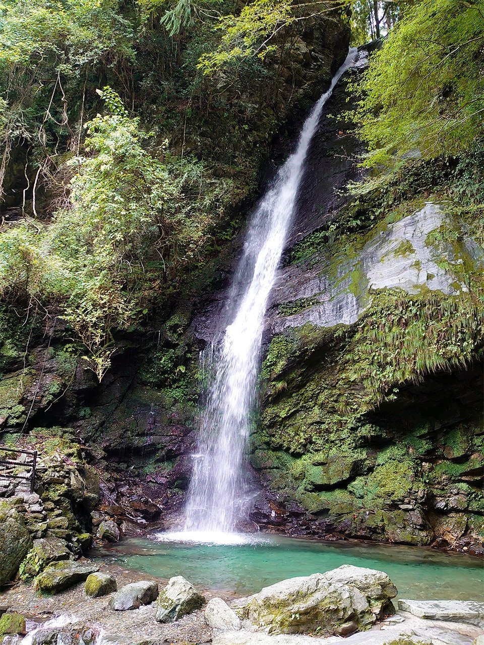 The Biwanotaki waterfall.