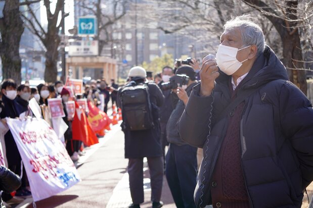 運動のリーダーのひとりタンシュエさん（60）は「日本にはできるだけ早くNUGを認めてほしい」と語る