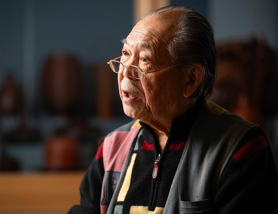 藤沼在接受采访