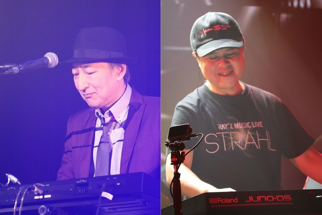 Zuntata stage performances at Japan Game Music Festival II: Re, in January 2018 (left), and Ray’z Music Live—Strahl, in September 2022. (© Taitō Corporation)