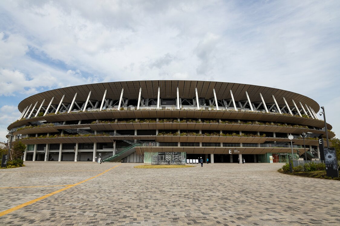 El Estadio Nacional visto desde la puerta E, punto de partida del recorrido por el estadio.