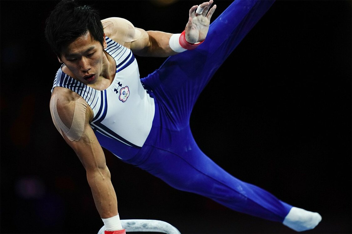 李智凱最欣賞日本體操選手內村航平，還去看了漫畫《奧運高手》。（AFP）