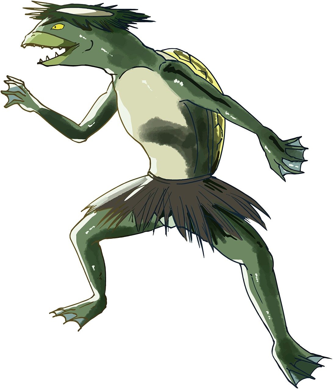 Imagen popular de un kappa. (PIXTA)
