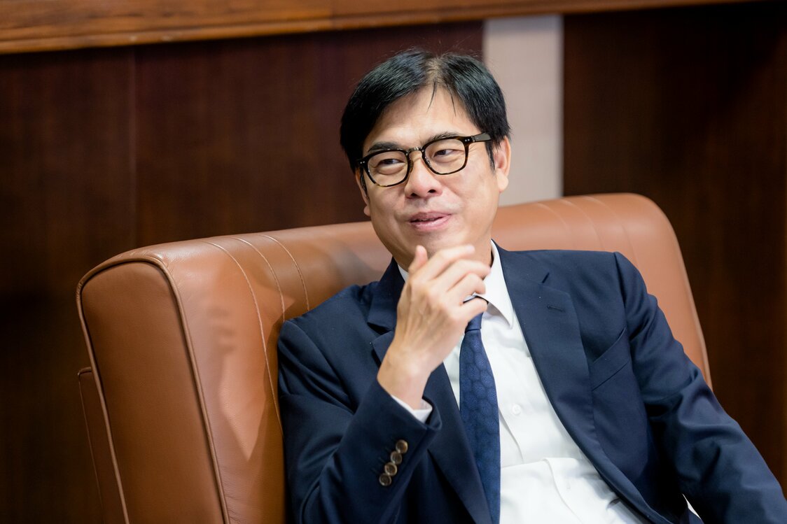 陳其邁市長は、熊本と高雄は自治体外交を超えた国際安全保障上の戦略的パートナーであると話す（黃森源撮影）