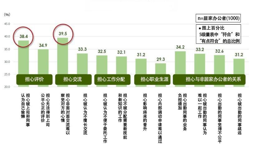 图1：居家办公者的不安