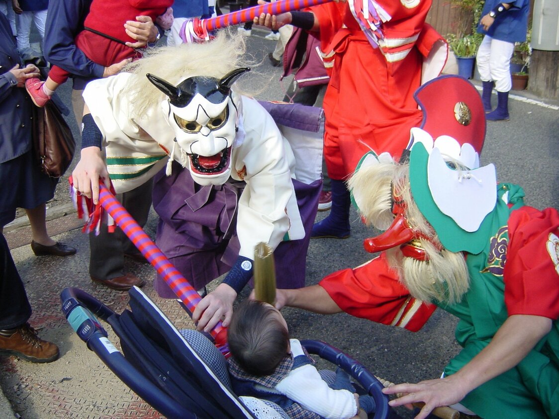 Demon gods at the Onomichi Betchā Festival. (© Onomichi Tourism Association)