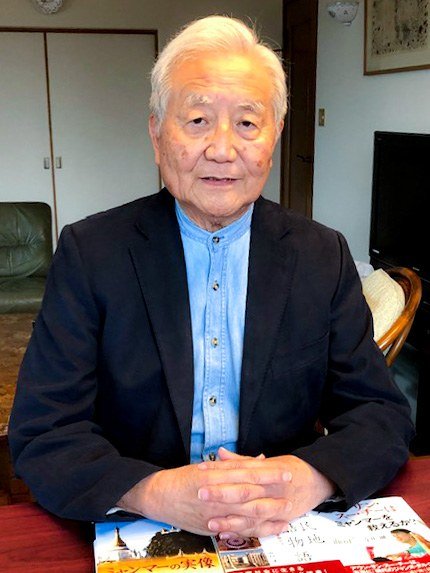 元ミャンマー大使の山口洋一氏＝野嶋写す