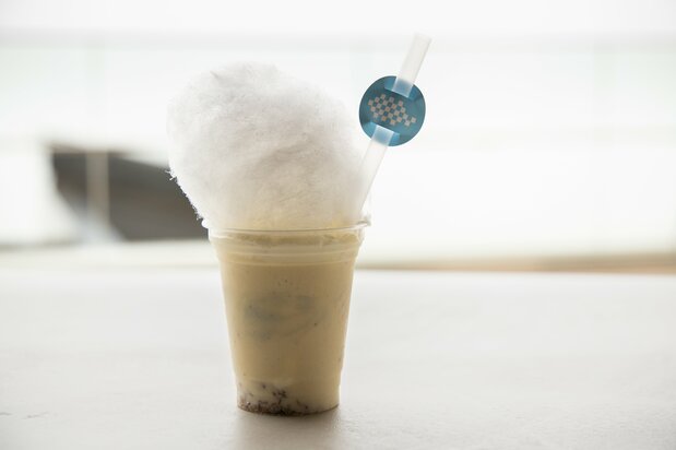 Nuvell, un batido con sabor a plátano, es otro producto digno de Instagram.