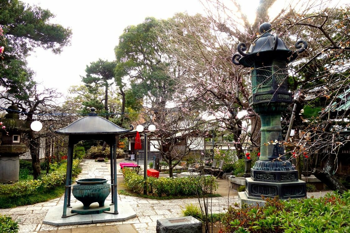 常立寺的境內風景（筆者攝影）