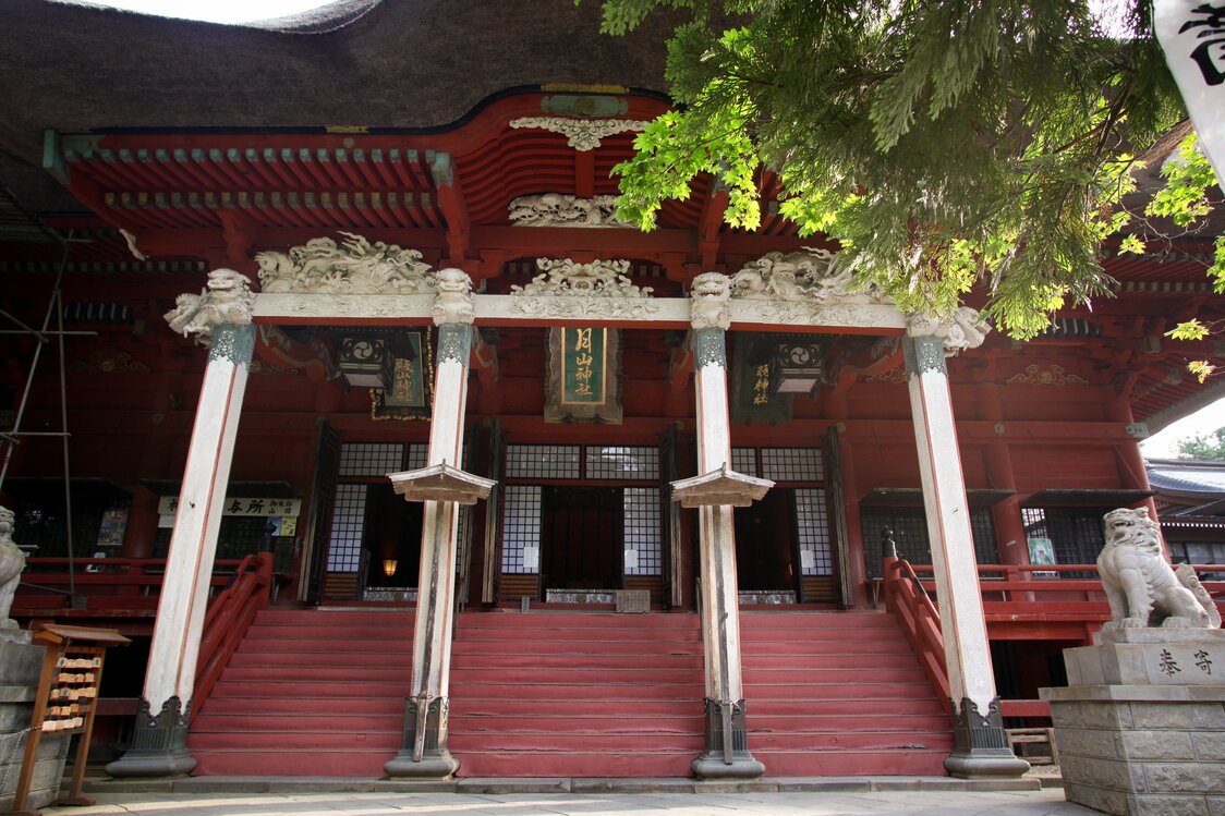 The Sanjin Gōsaiden is dedicated to the spirits of all three sacred mountains.