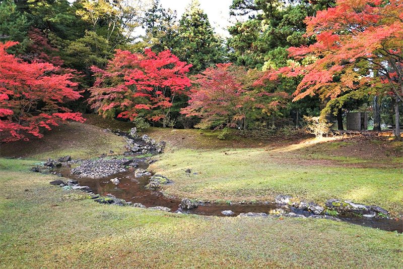 毛越寺的曲水庭園（提供：林亦峰）