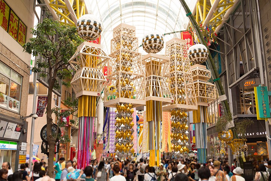 Sponsoring organizations compete to create the most creative and impressive decorations.