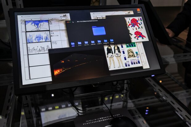 アニメ制作者のPCデスクトップを自由に閲覧できるコーナー