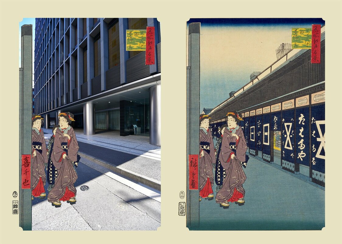 『大てんま町木綿店』：浮世写真家 喜千也の「名所江戸百景」第87回