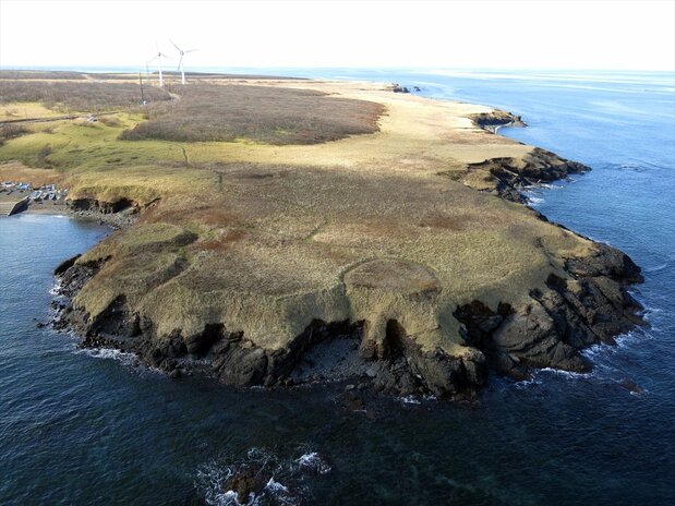 Ruinas de los chashi números 1 y 2 de Notsukamafu. (imagen cortesía del Museo de Historia y Naturaleza de Nemuro).