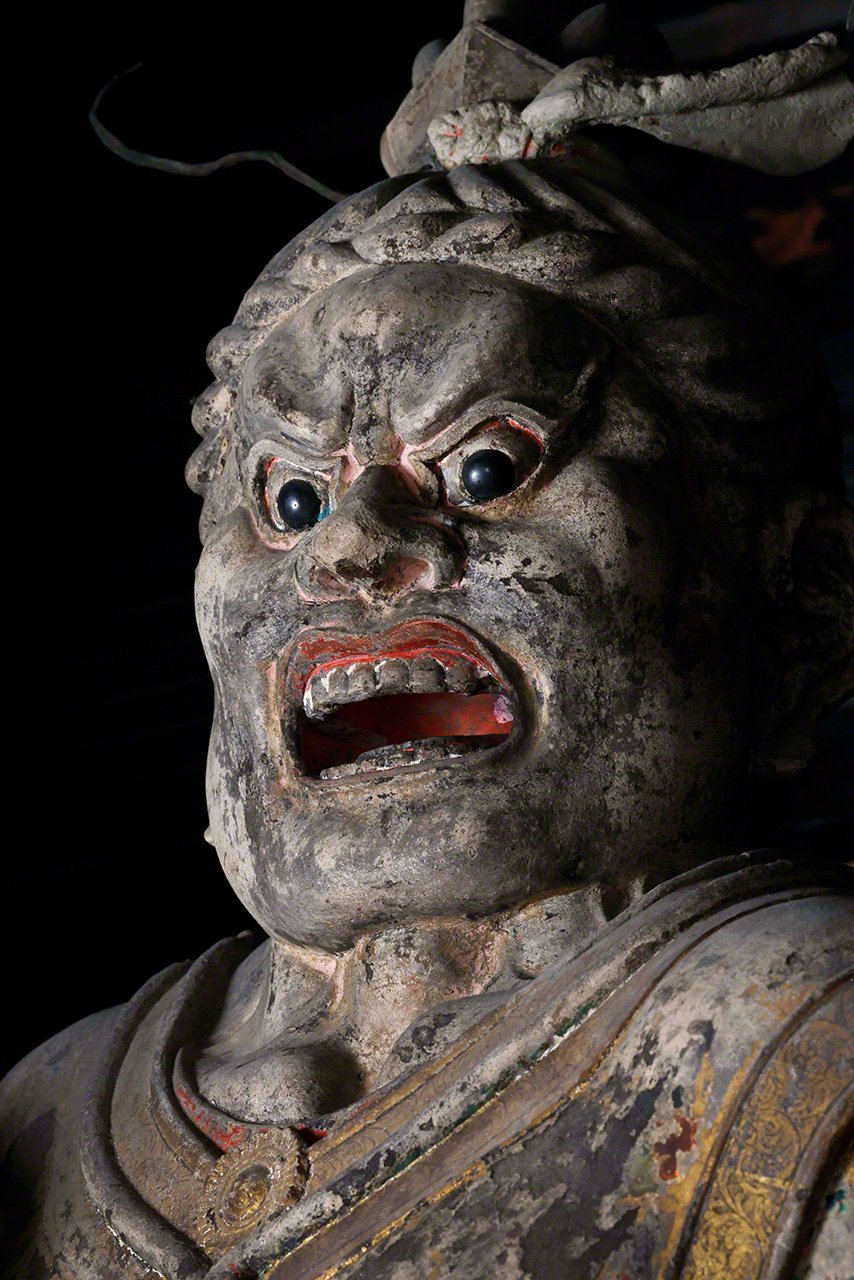 La estatua de Shukongōjin del templo de Tōdaiji
