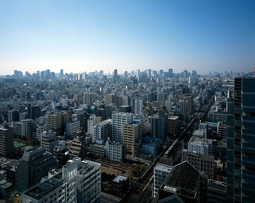 View of central Tokyo