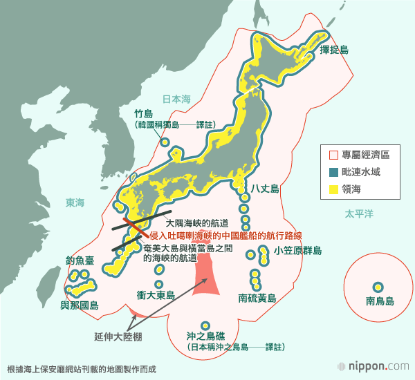 南海仲裁結果公布之前，中國軍艦侵入日本領海的意圖