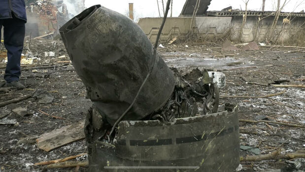 2022年3月11日のロシア軍からの攻撃で様変わりしたドニプロの街(ドニプロ市提供)