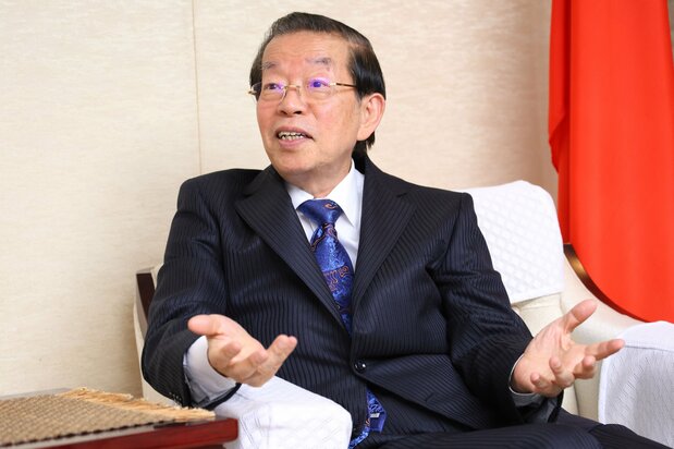 臺北駐日經濟文化代表處駐日代表謝長廷（花井智子攝影）