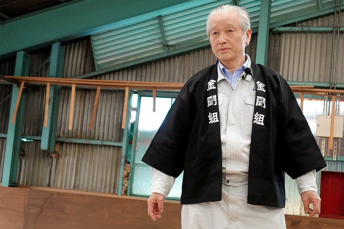 金剛組匠會會長木內繁男（筆者攝影）