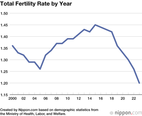 Total Fertility Rate by Year