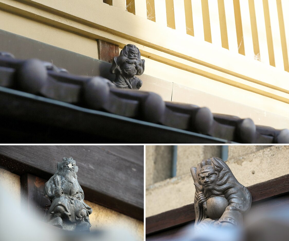 顔も格好もそれぞれ違う、個性的な鍾馗さんたち