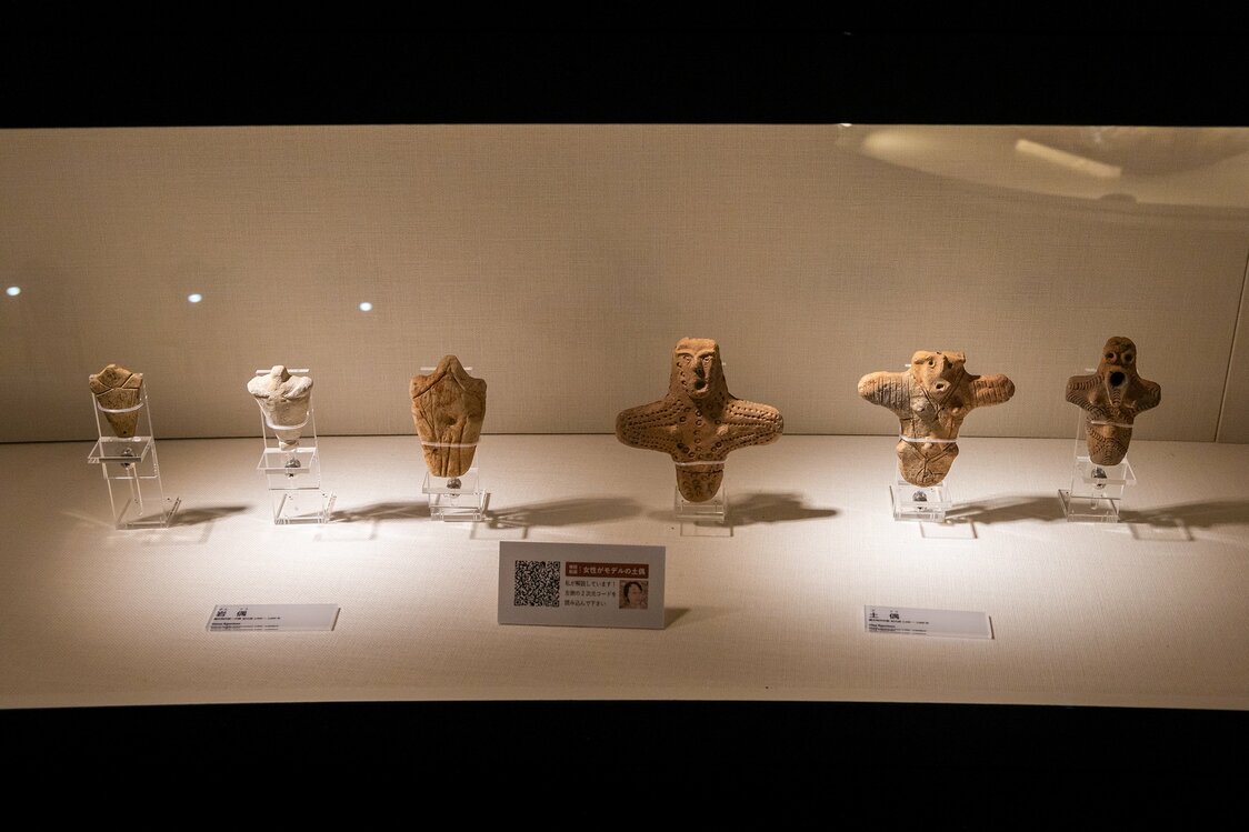 QR codes at exhibits allow visitors to access audio and visual explanations of pieces on their smartphones and other devices.