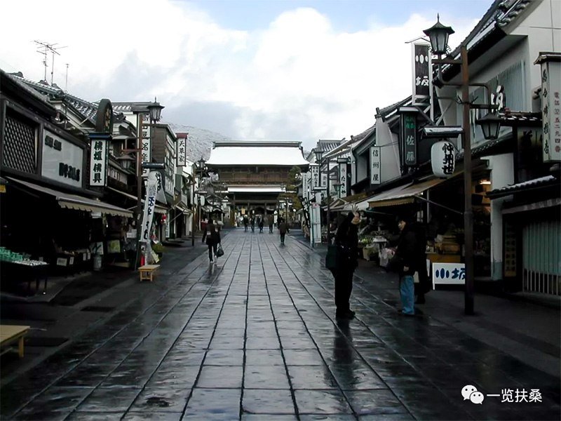 善光寺门前，雪后
