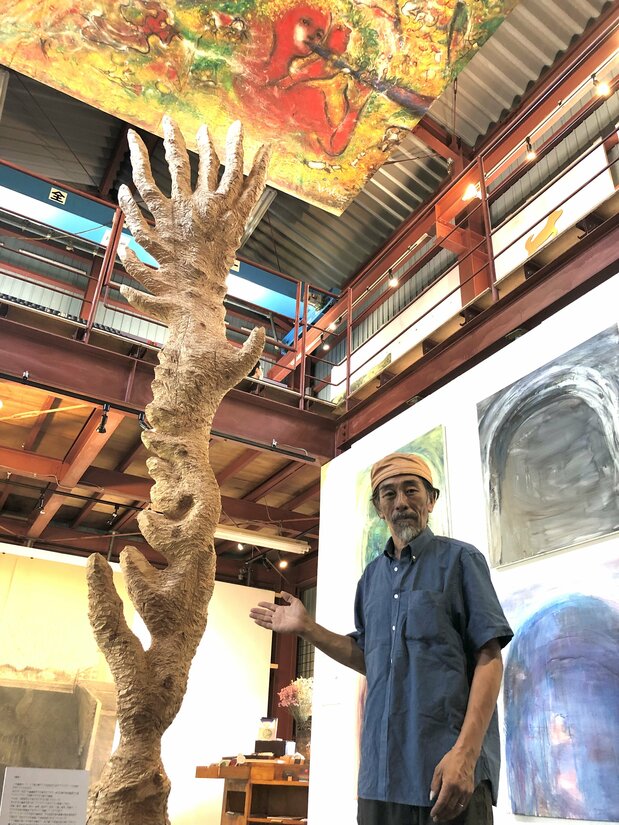 Nakasuji Jun is the director of Our Museum, which is operated by the participating artists. (Courtesy of Nakasuji Jun)