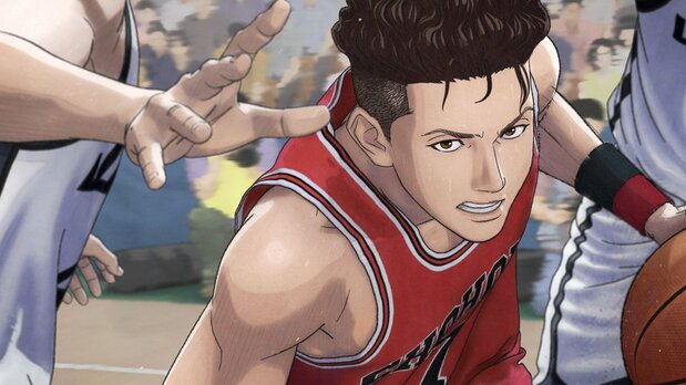 Le film THE FIRST SLAM DUNK fait une utilisation remarquable des techniques d’animation 3D afin de représenter de manière réaliste les mouvements des joueurs, tout en conservant la structure de l’écriture d’Inoue (© I.T.PLANNING,INC. © 2022 THE FIRST SLAM DUNK Film Partners)