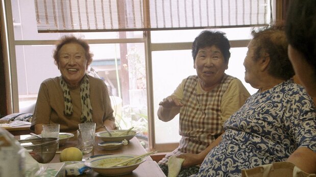 Ushimado residents meet at an old house that now serves as a community center. (© 2024 Laboratory X, Inc)