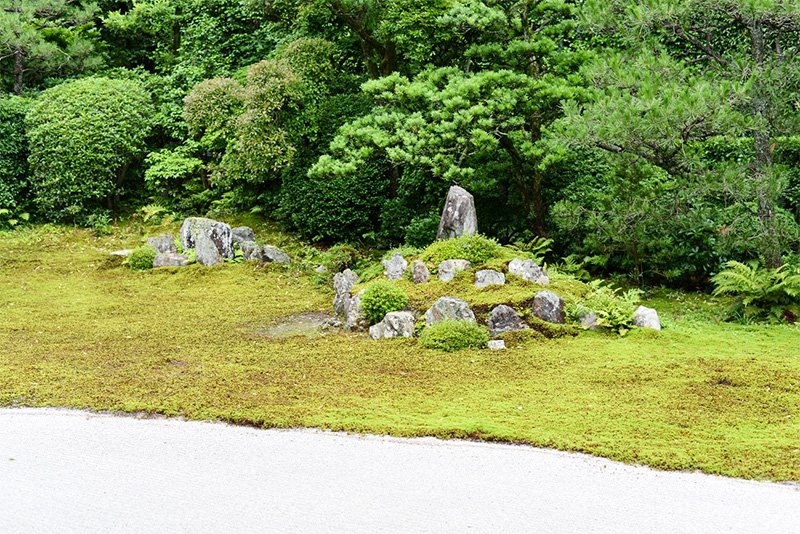 芬陀院，神仙思想的龜島、鶴島（提供：林亦峰）